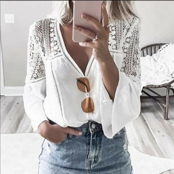 Button Front Blouse - Picture 2 of 3